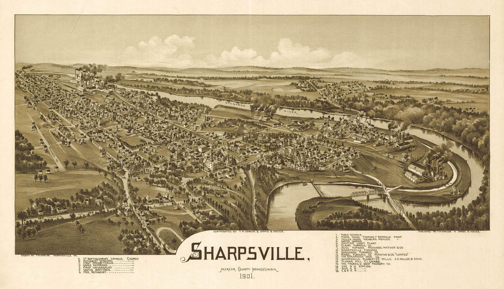 Historic Map - Sharpsville, PA - 1901, image 1, World Maps Online