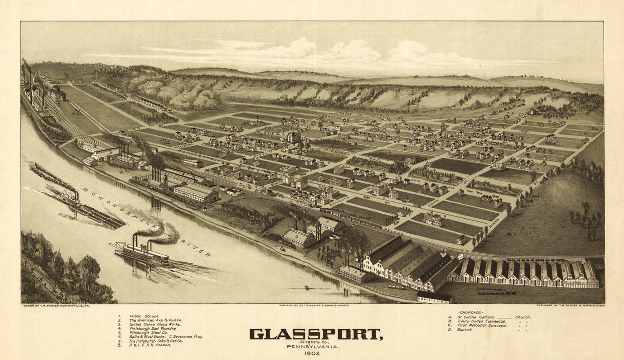 Historic Map - Glassport, PA - 1902, image 1, World Maps Online