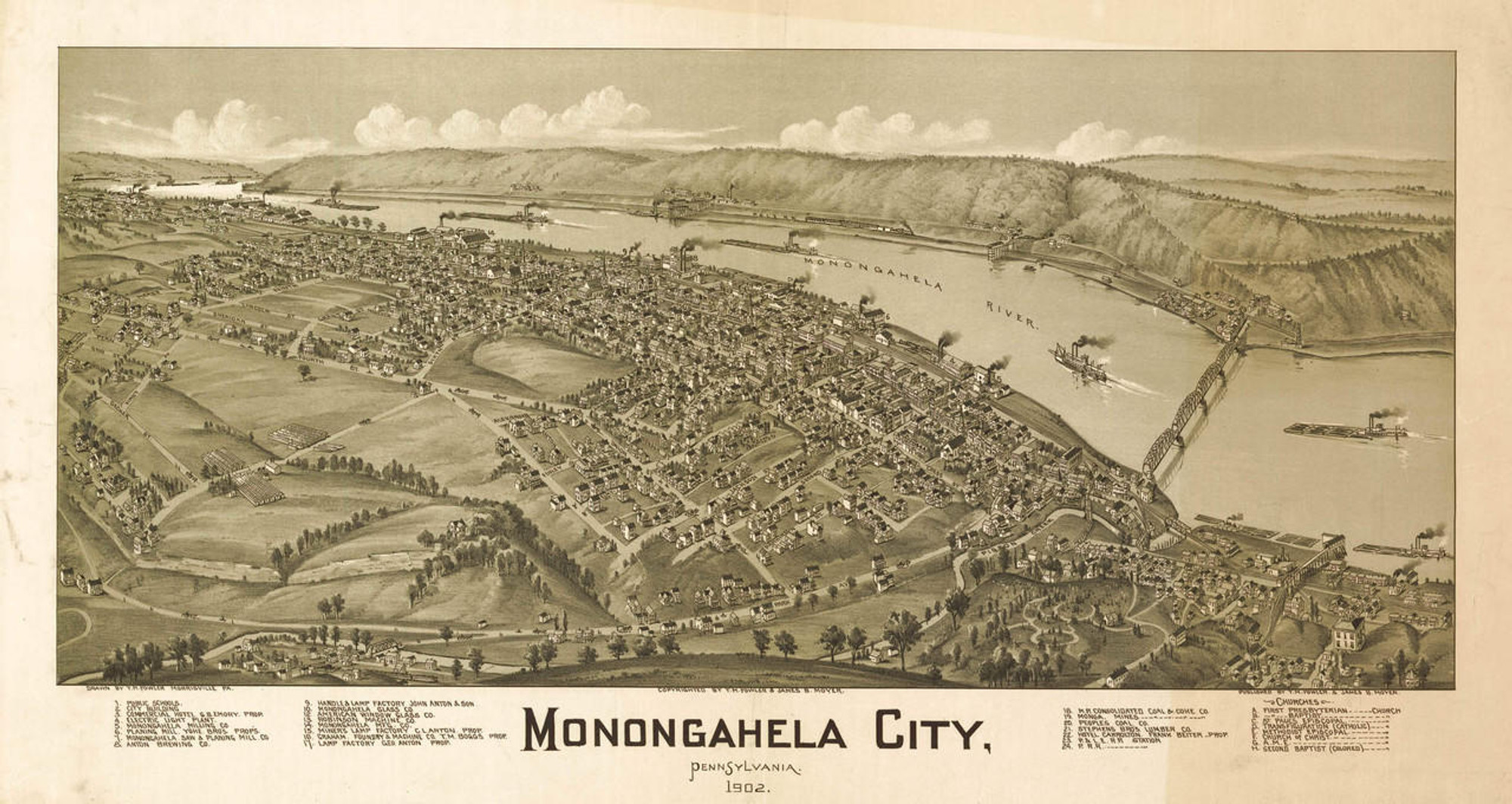 Historic Map - Monongahela, PA - 1902, image 1, World Maps Online