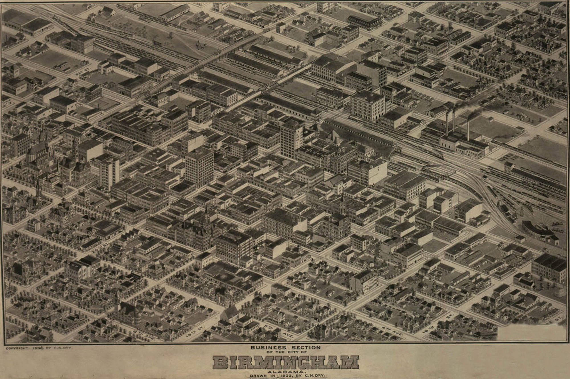 Historic Map - Birmingham, AL - 1904, image 1, World Maps Online