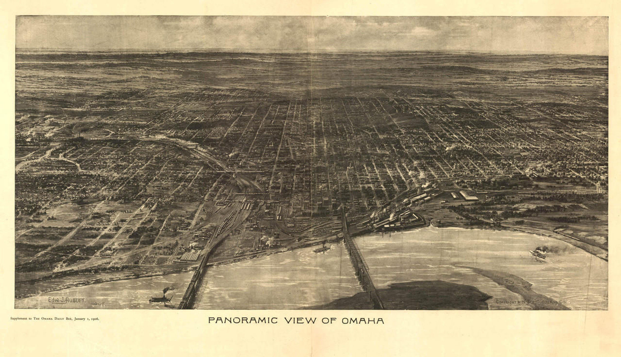 Historic Map - Omaha, NE - 1905, image 1, World Maps Online