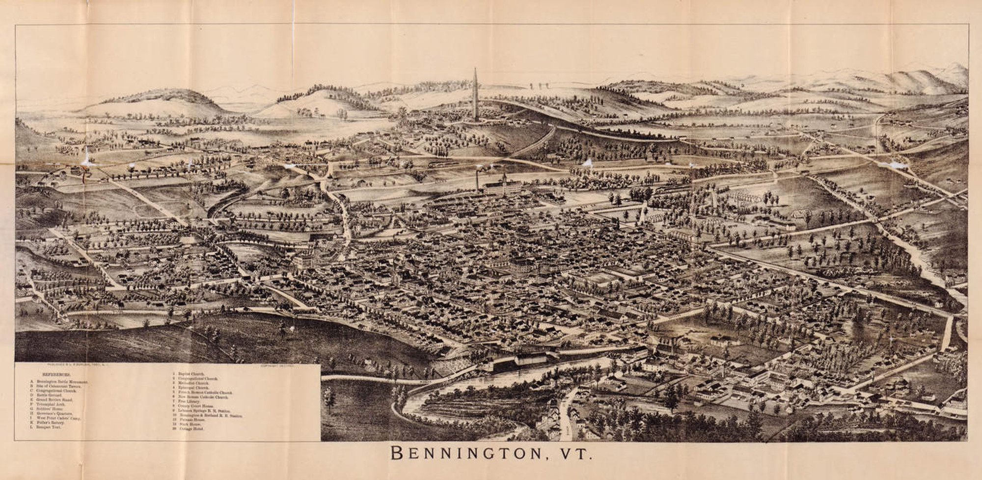 Historic Map - Bennington, Vermont - 1905, image 1, World Maps Online