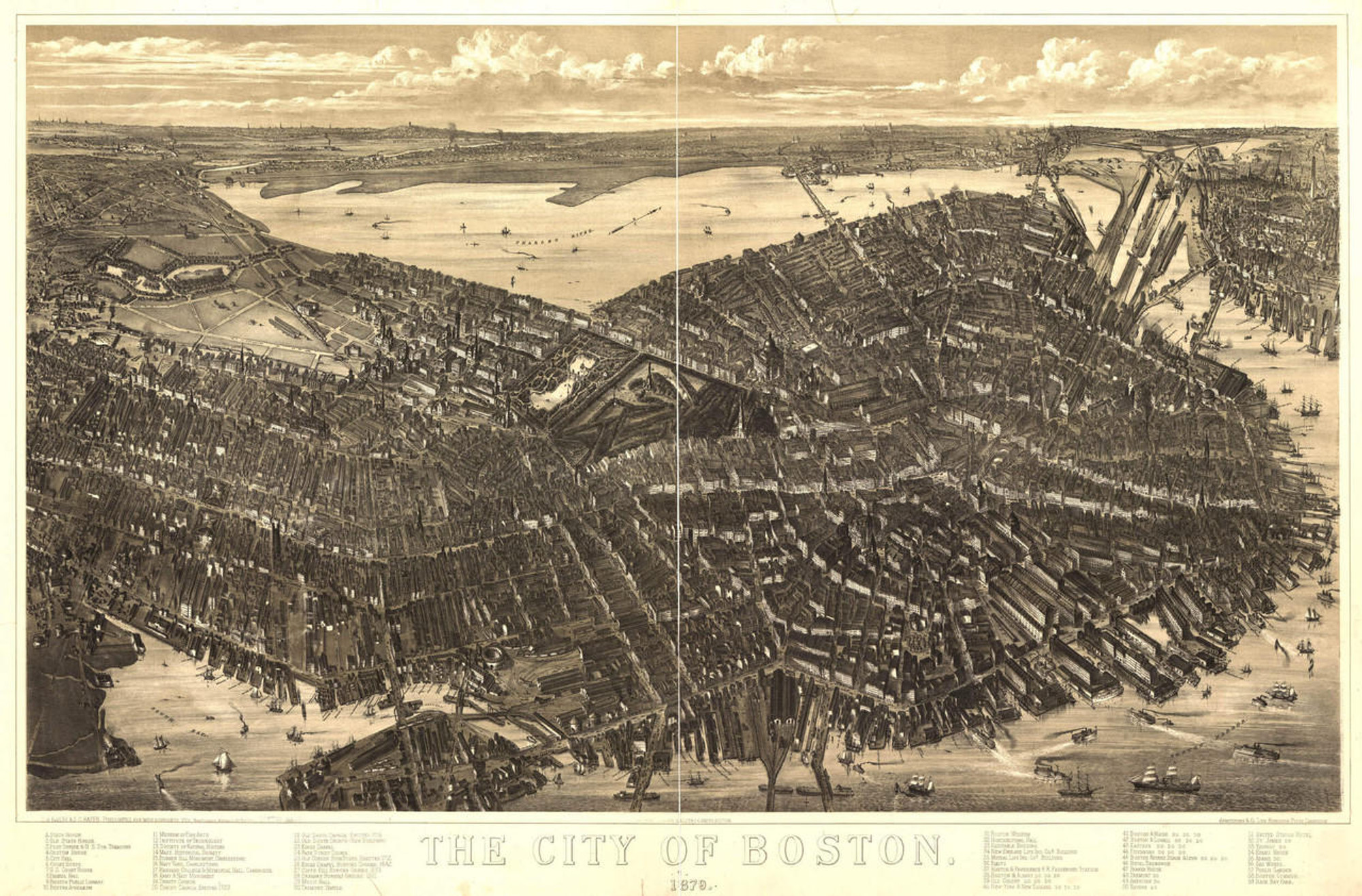 Historic Map - Boston, MA - 1879, image 1, World Maps Online