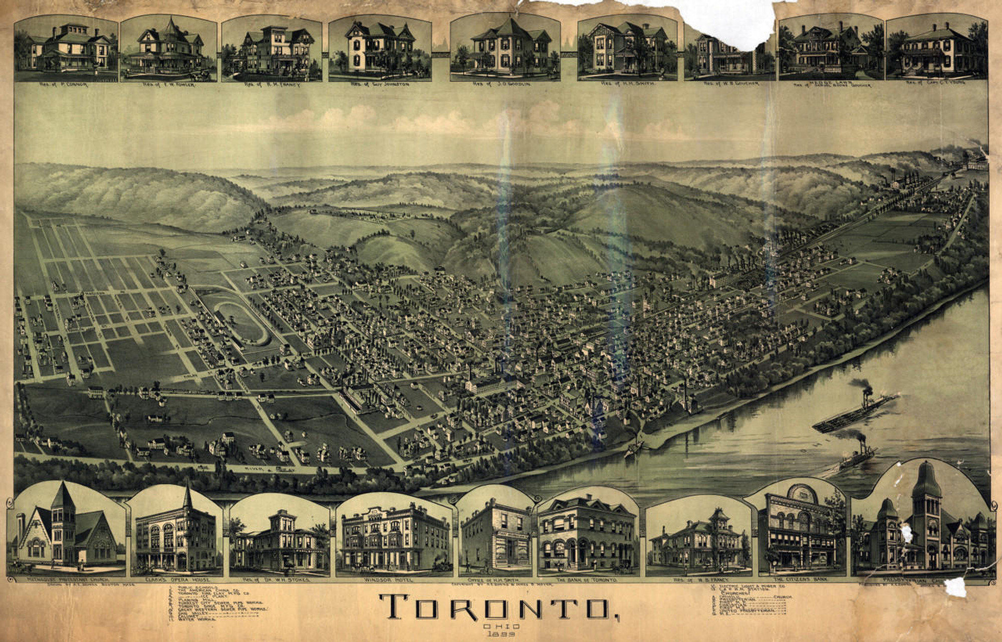 Historic Map - Toronto, OH - 1899, image 1, World Maps Online