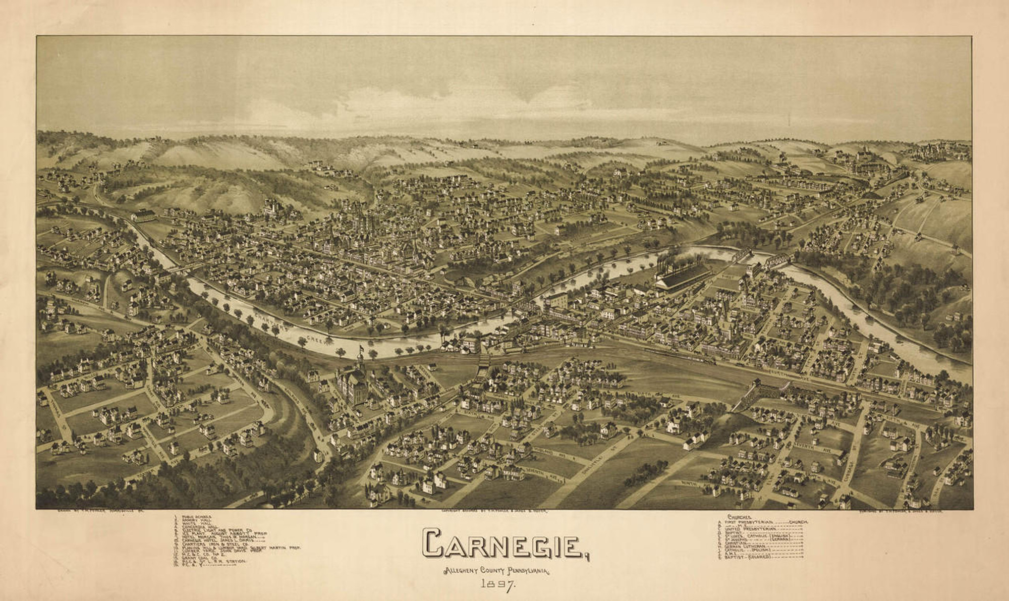 Historic Map - Carnegie, PA - 1897, image 1, World Maps Online