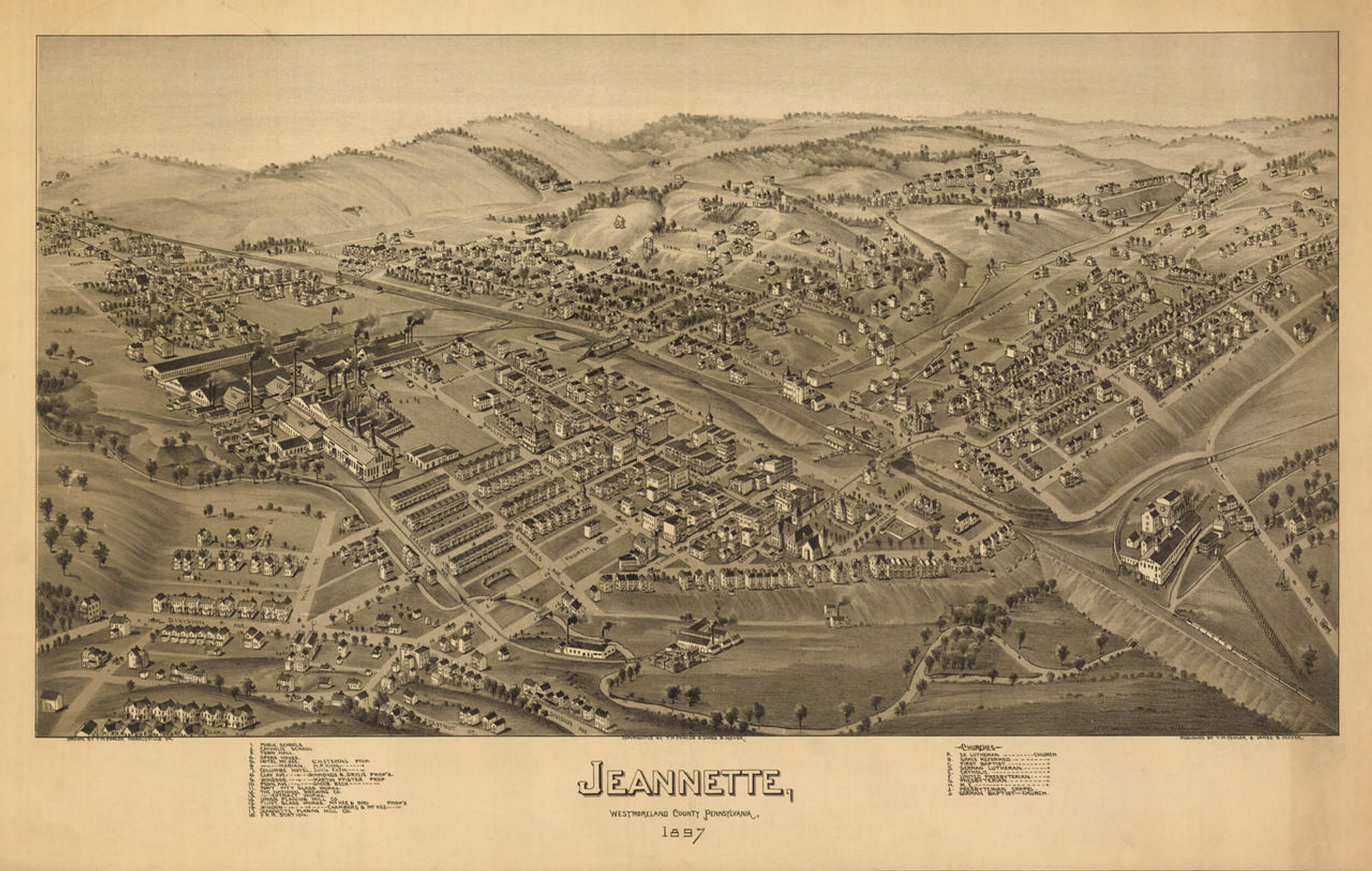 Historic Map - Jeannette, PA - 1897, image 1, World Maps Online