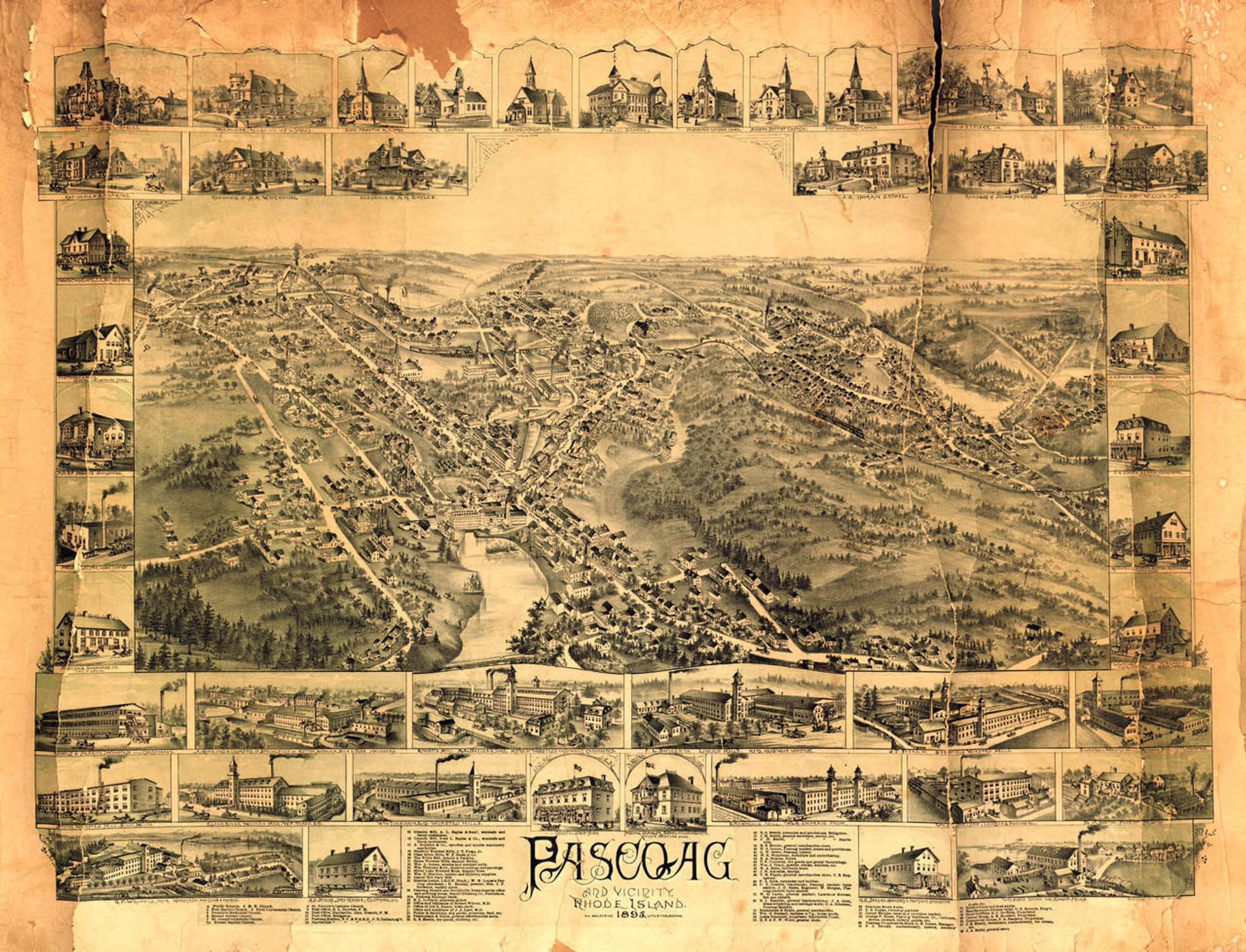 Historic Map - Pascoag, RI - 1895, image 1, World Maps Online