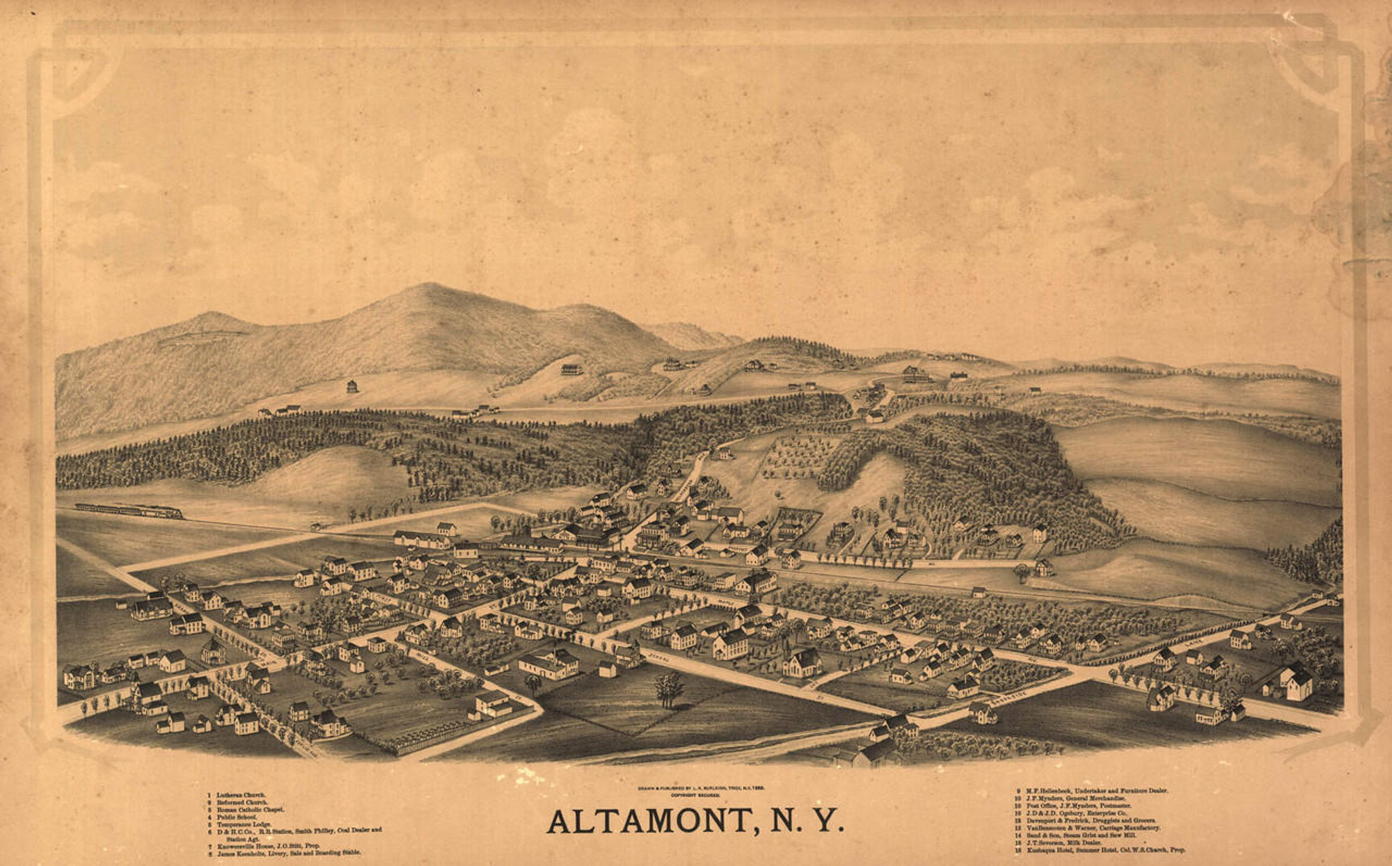 Historic Map - Altamont, NY - 1889, image 1, World Maps Online