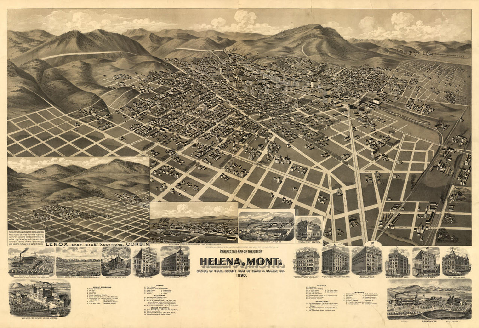 Historic Map - Helena, MT - 1890, image 1, World Maps Online