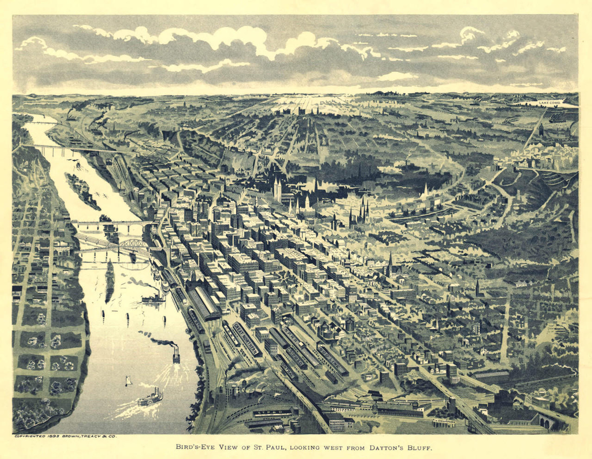 Historic Map - St. Paul, MN - 1893, image 1, World Maps Online