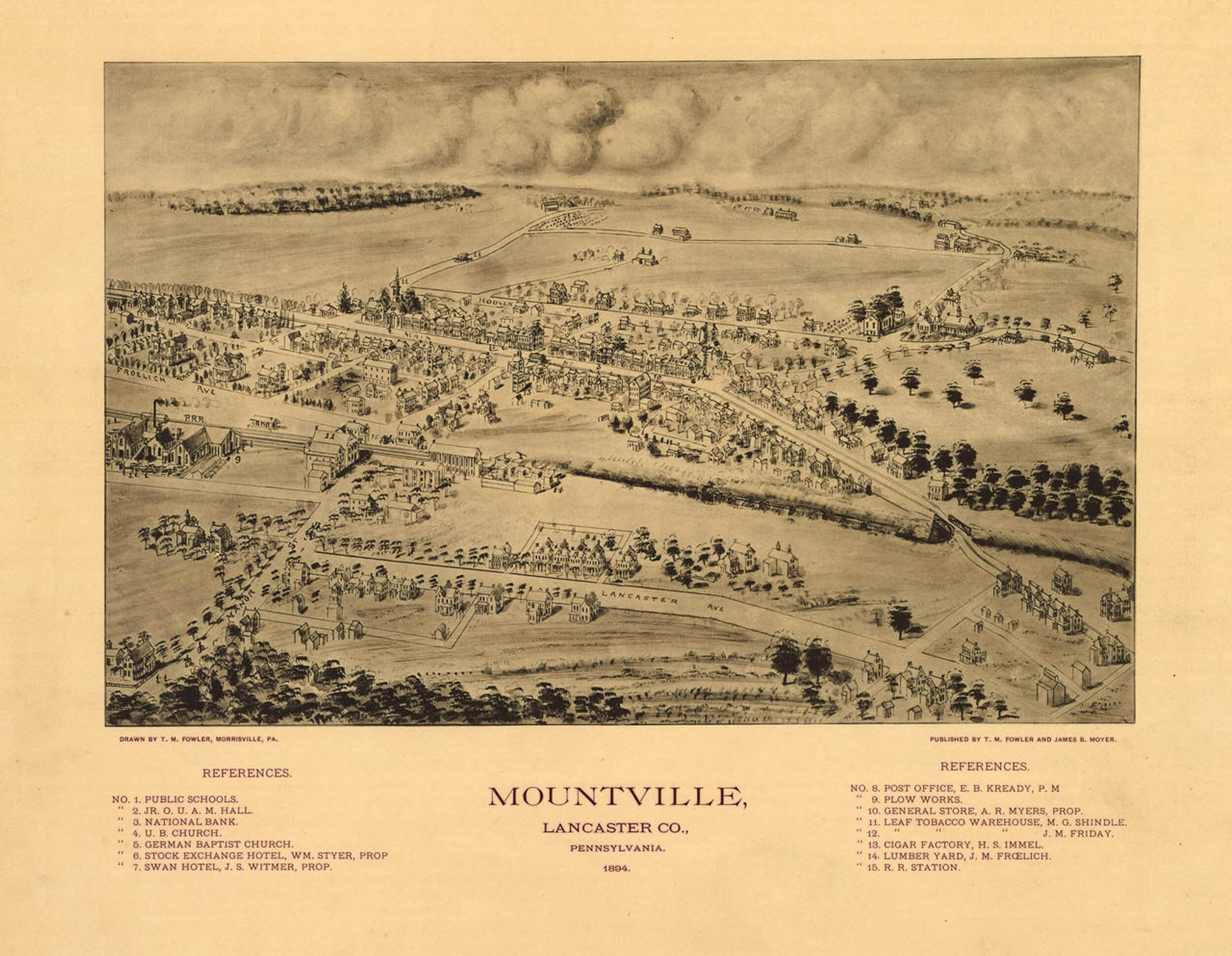 Historic Map - Mountville, PA - 1894, image 1, World Maps Online