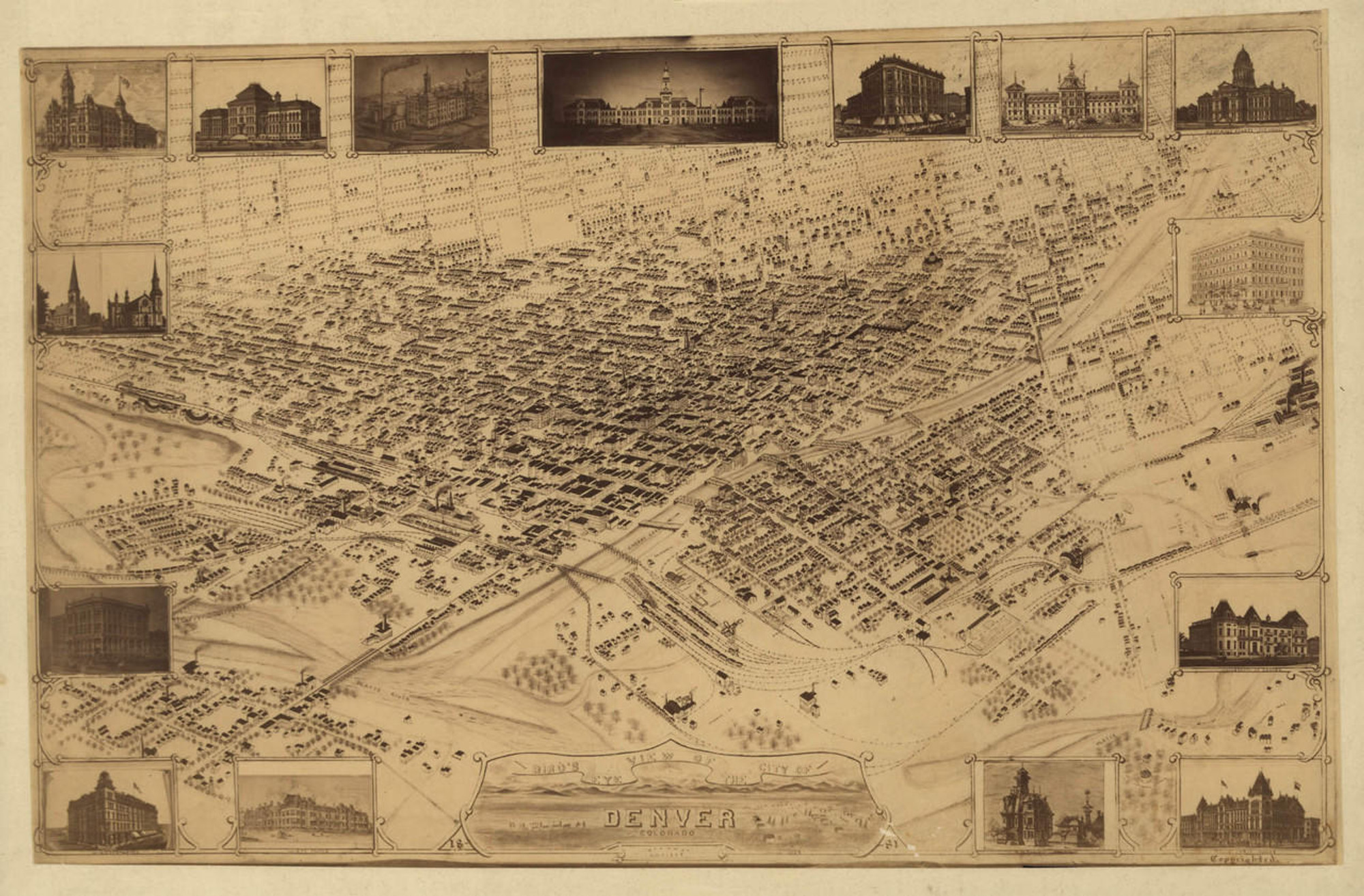 Historic Map - Denver, CO - 1881, image 1, World Maps Online