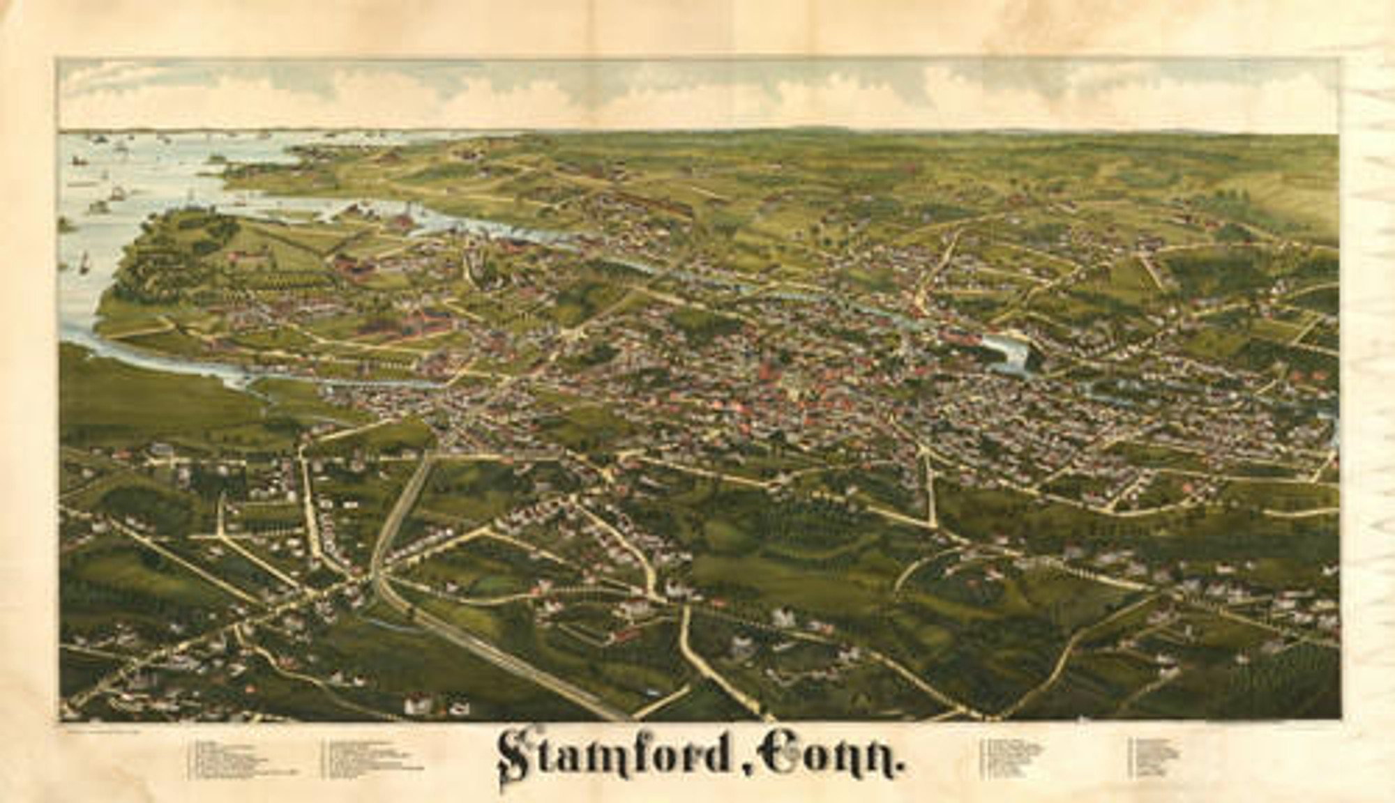 Historic Map - Stamford, CT - 1883, image 1, World Maps Online