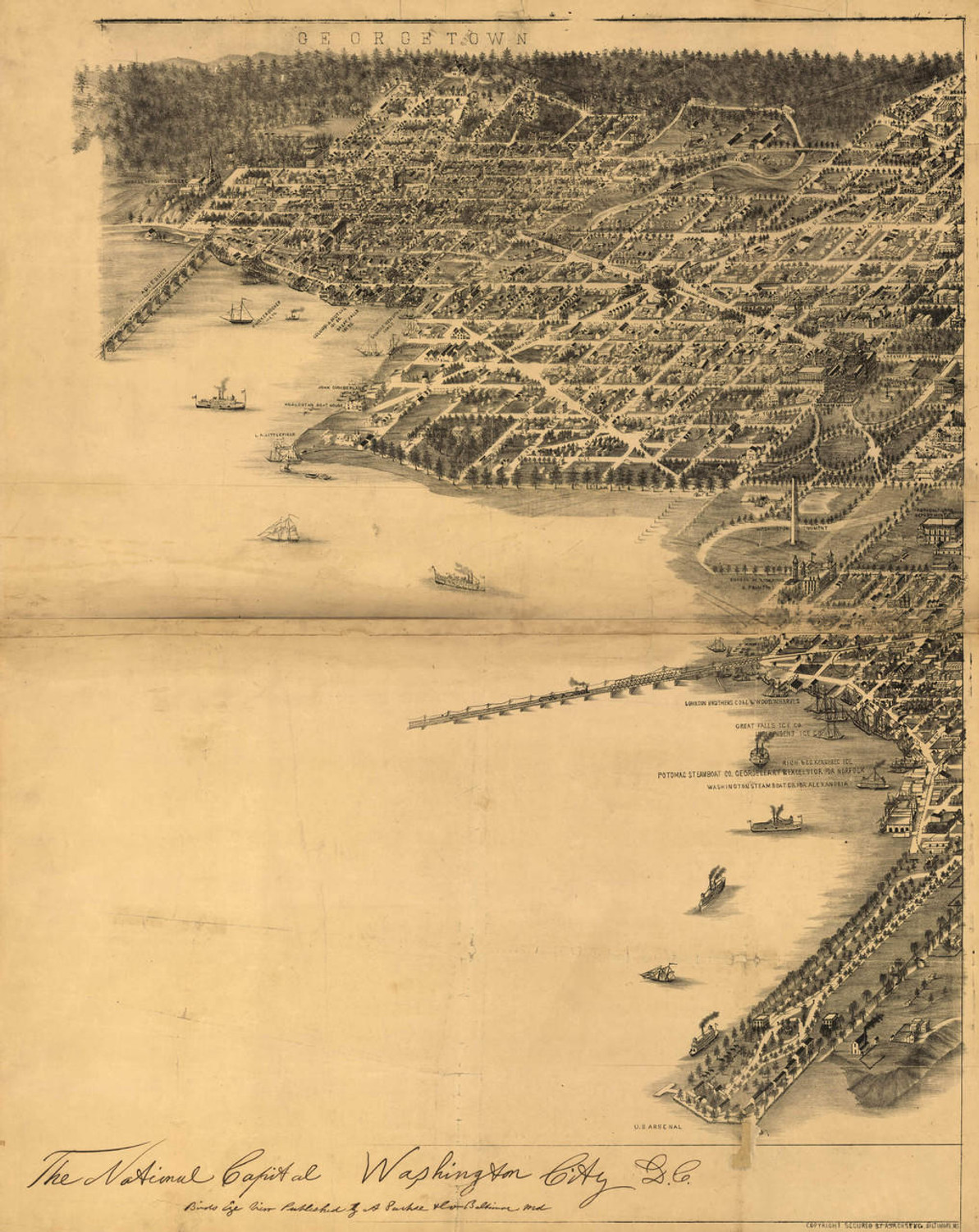 Historic Map - Washington, DC - 1883, image 1, World Maps Online