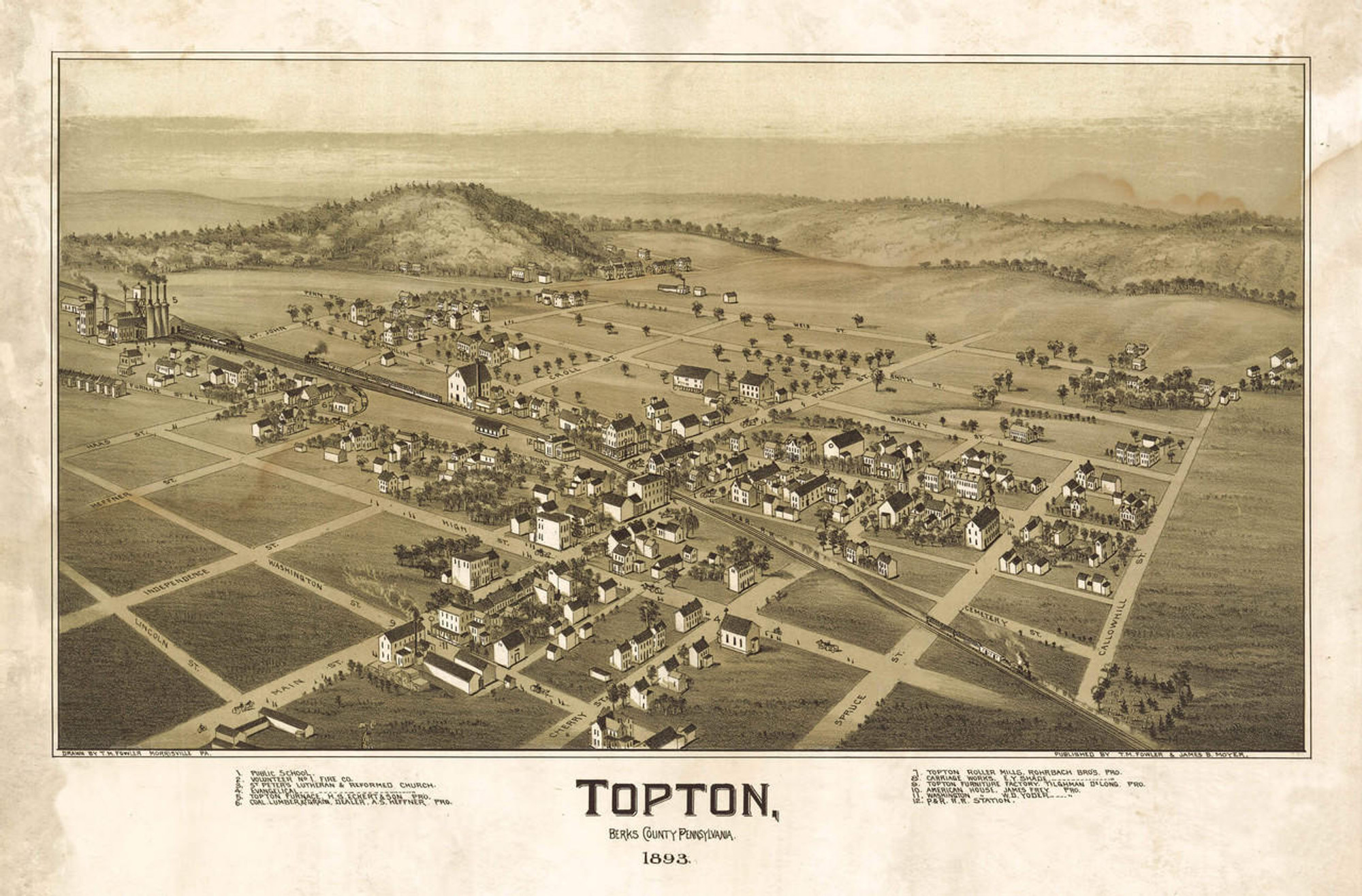 Historic Map - Topton, PA - 1893, image 1, World Maps Online