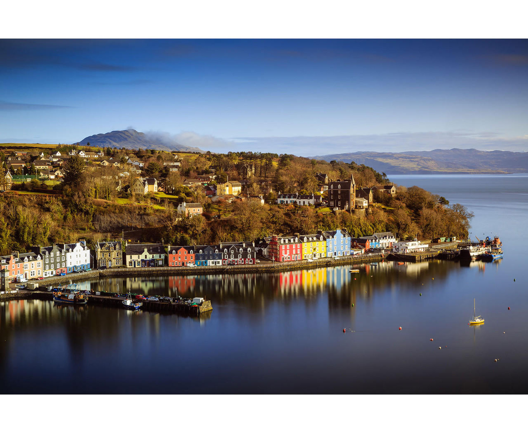 Tobermory Isle of Mull Scotland Aerial View Wall Mural, image 1, World Maps Online