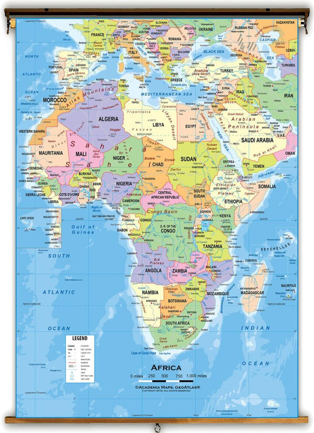 Individual Country Maps of Africa, image 1, World Maps Online