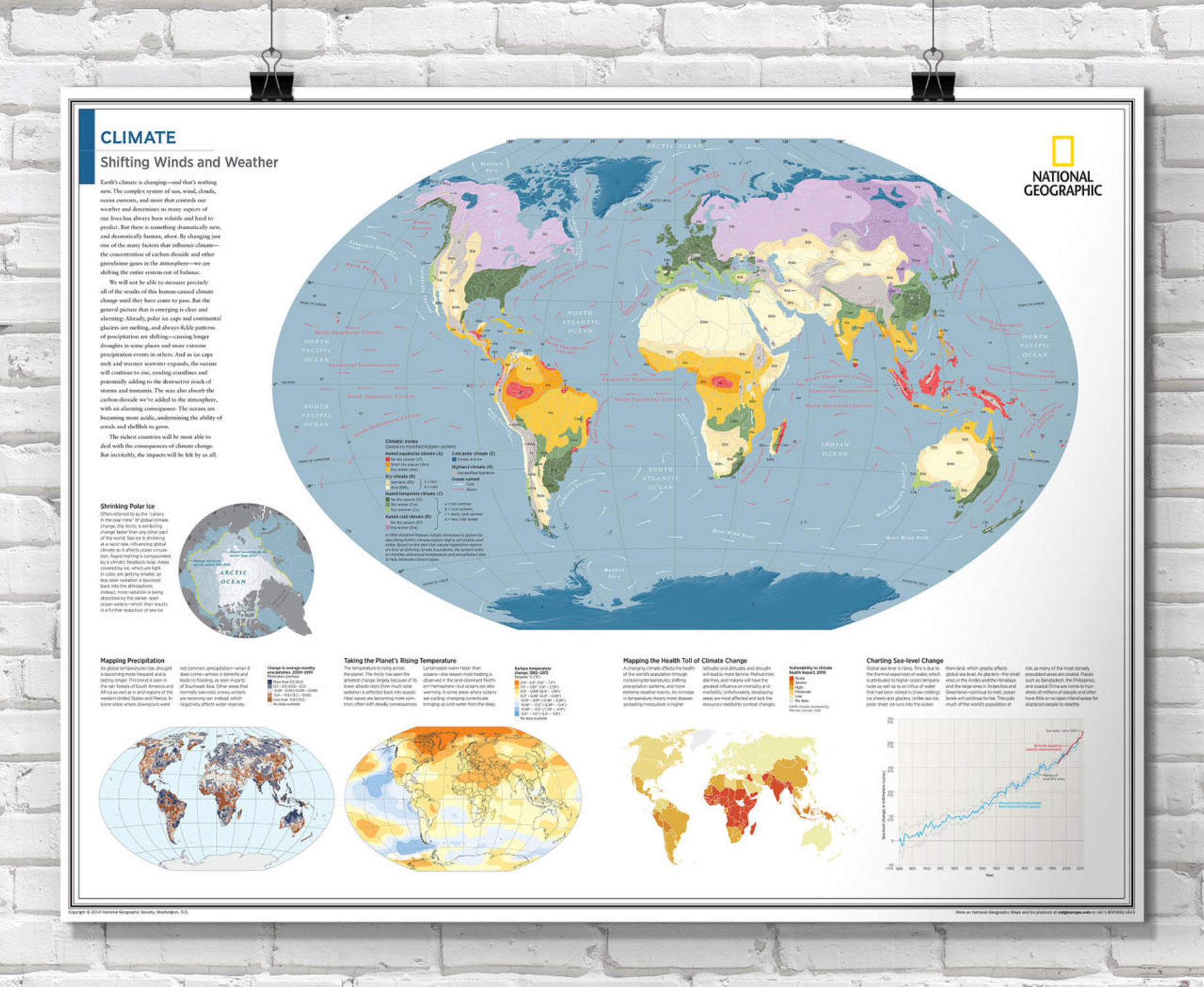 Earth's Climate Map from National Geographic, image 1, World Maps Online