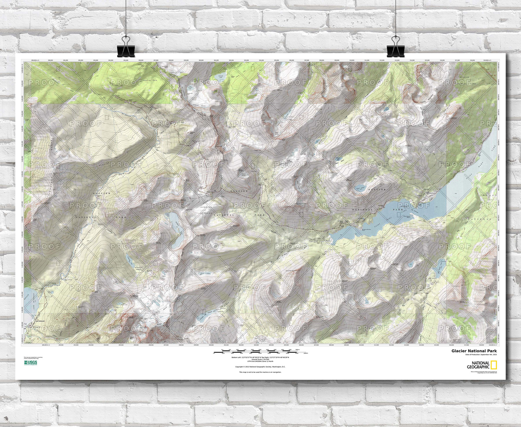 National Geographic Custom Topo Map National Geographic Custom Topo Map