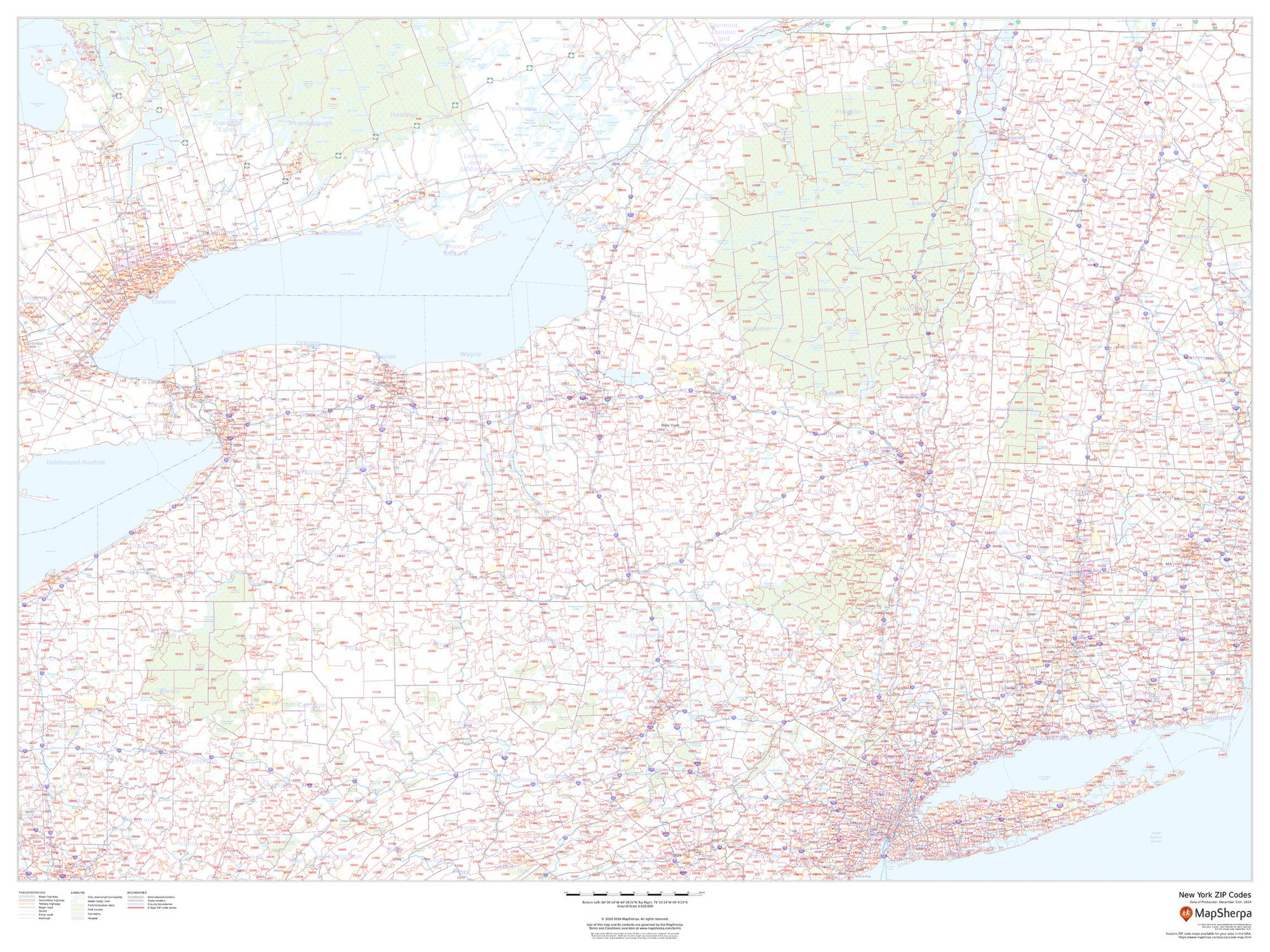 New York ZIP Code Map