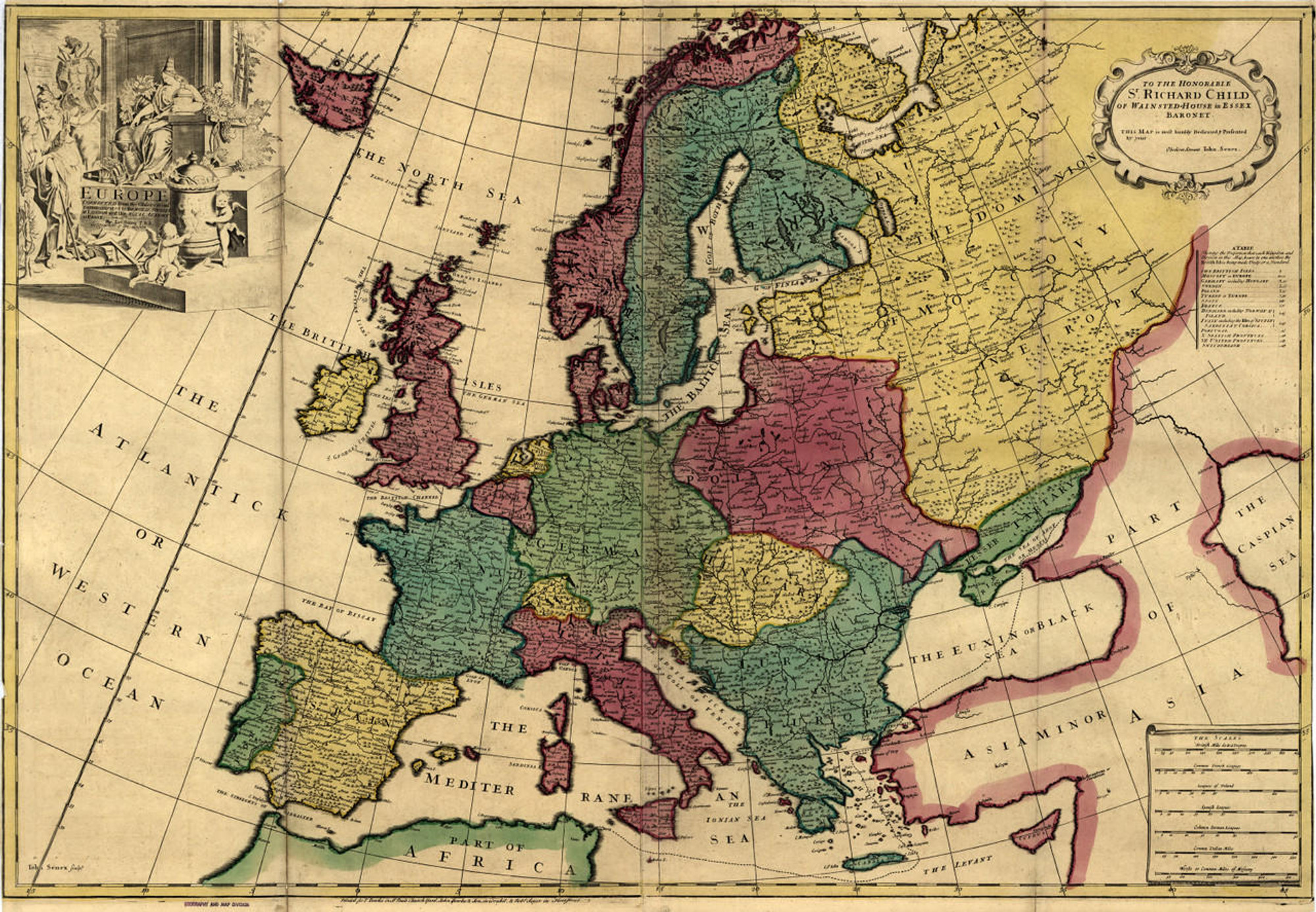 Historic Map - Europe - 1700's, image 1, World Maps Online