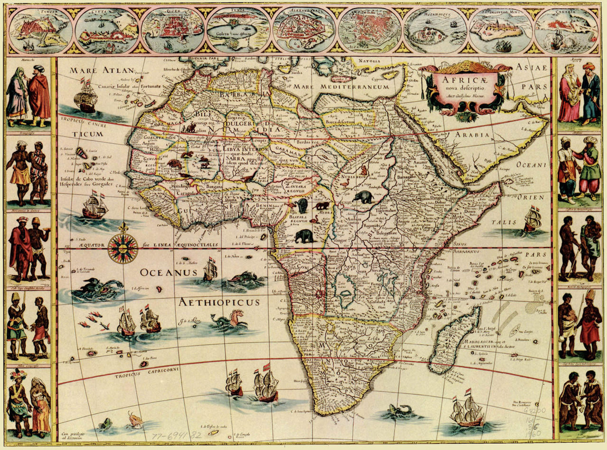 Historic Map - Africa - 1660, image 1, World Maps Online