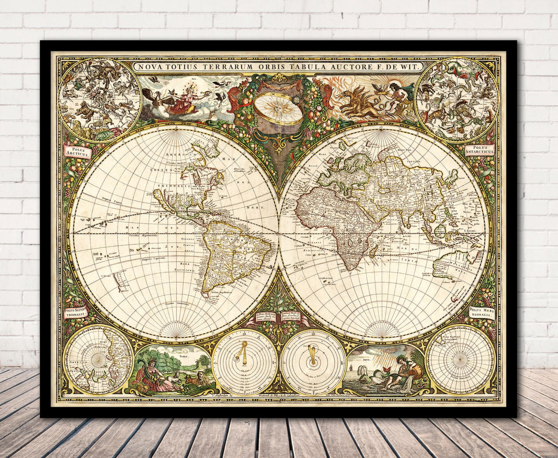 Historic Map - World - 1660 - Frederick de Wit, image 1, World Maps Online