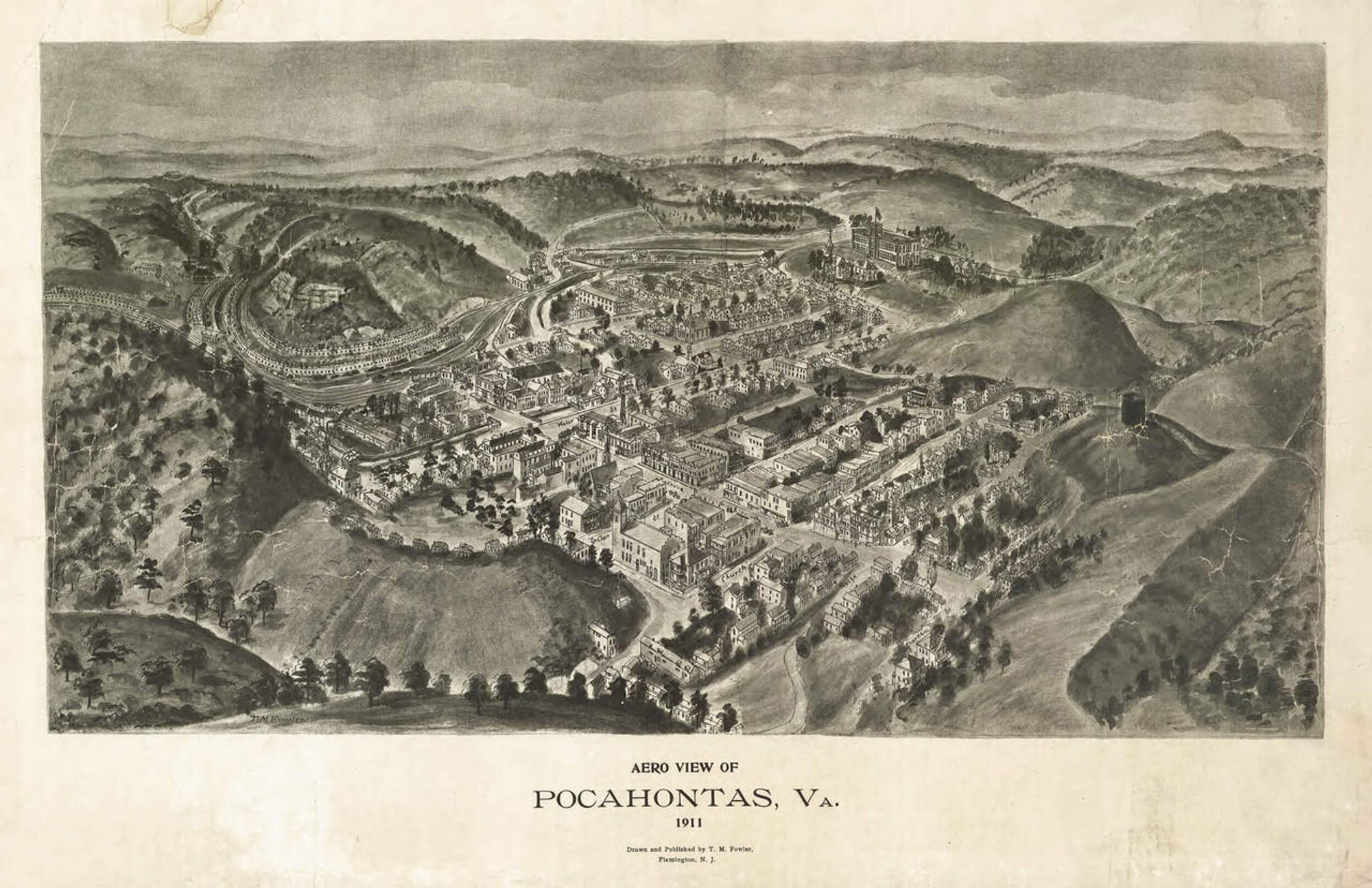 Historic Map - Pocahontas, VA - 1911, image 1, World Maps Online