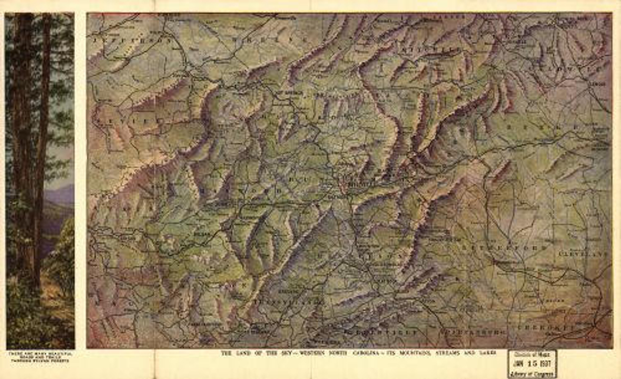 Historic Map - North Carolina - 1917, image 1, World Maps Online