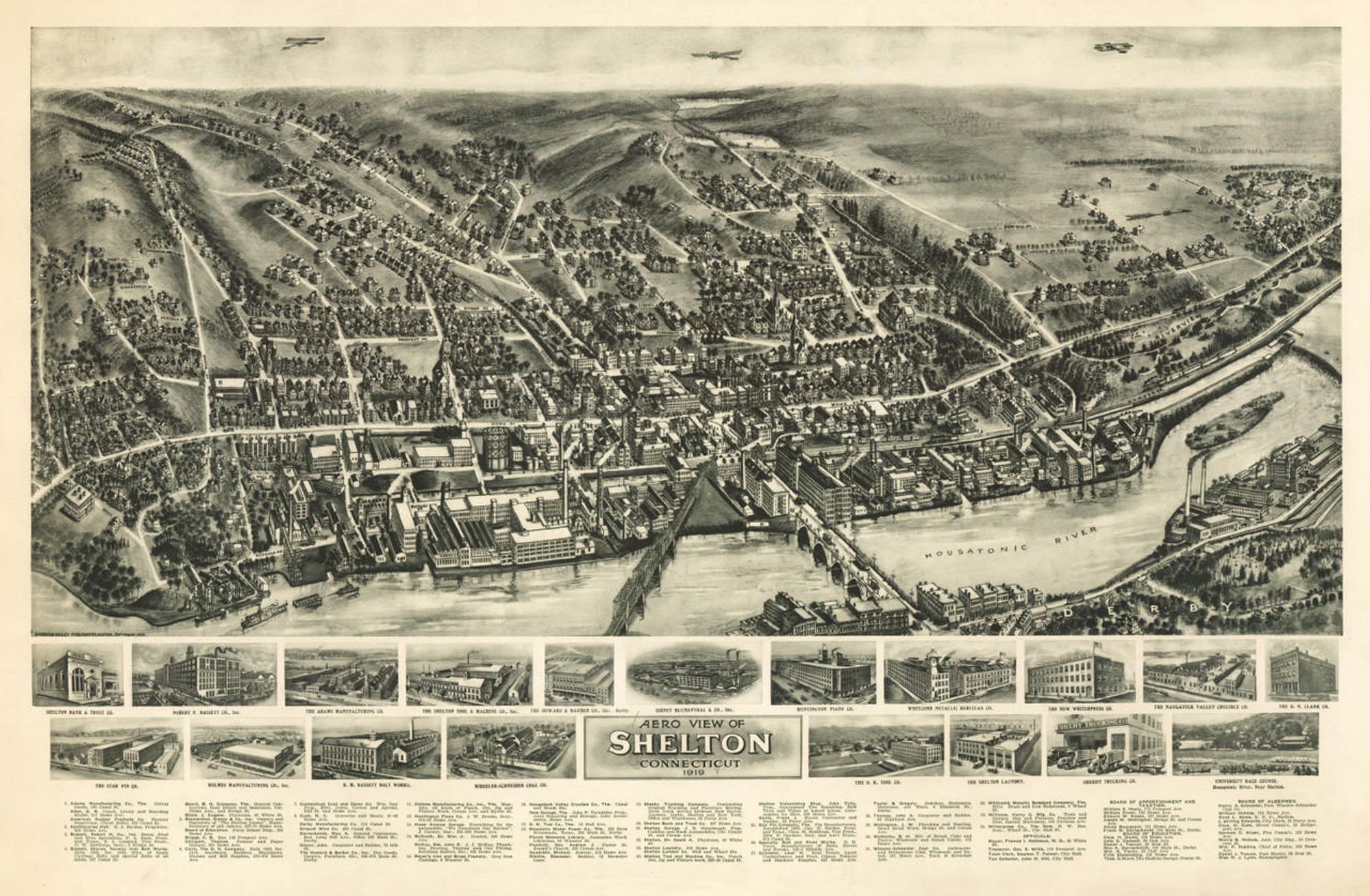 Historic Map - Shelton, CT - 1919, image 1, World Maps Online