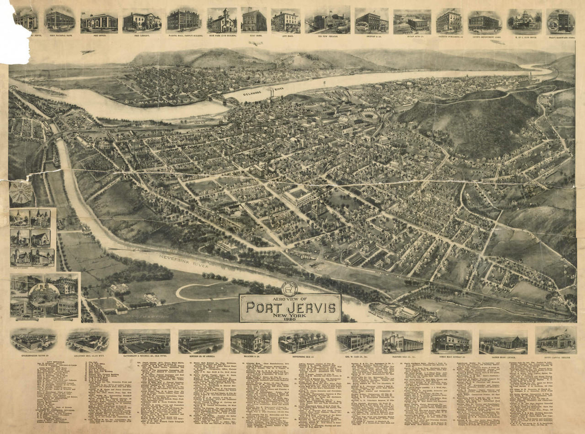 Historic Map - Port Jervis, NY - 1920, image 1, World Maps Online