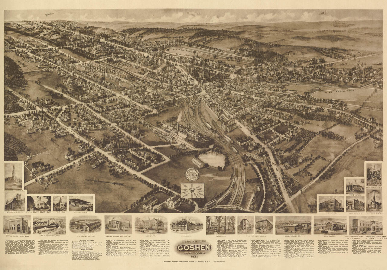 Historic Map - Goshen, NY - 1869, image 1, World Maps Online