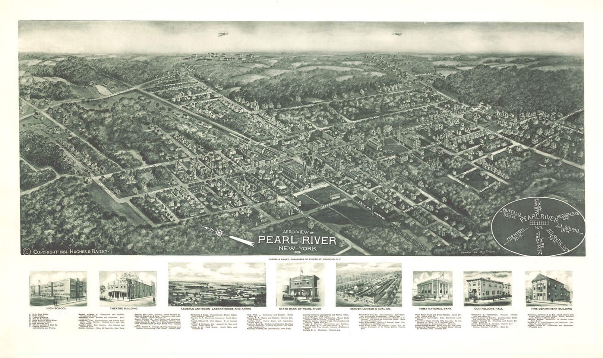 Historic Map - Pearl River, NY - 1924, image 1, World Maps Online