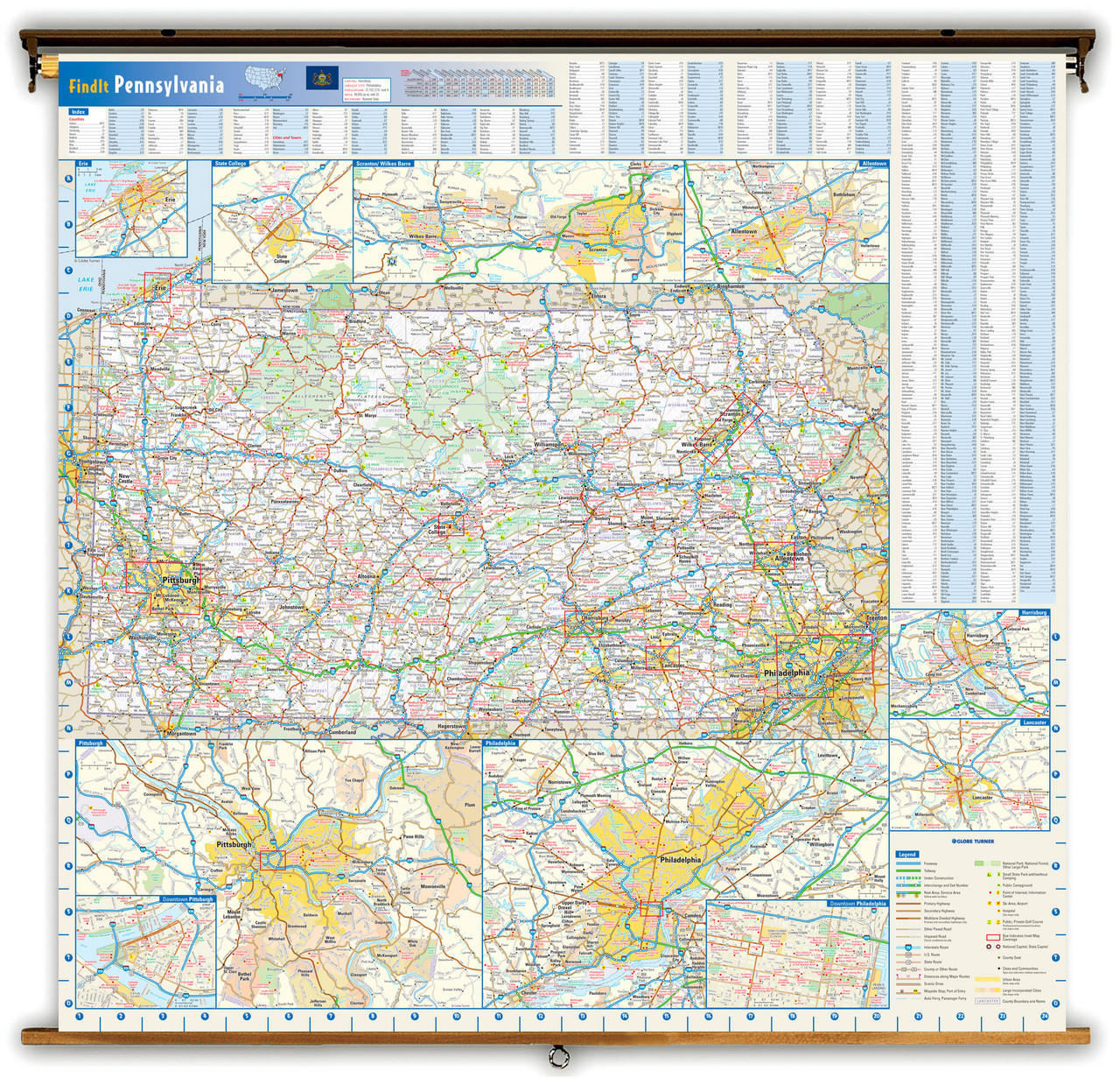 Penn State Basic Map Pennsylvania State Classroom Maps | World Maps Online
