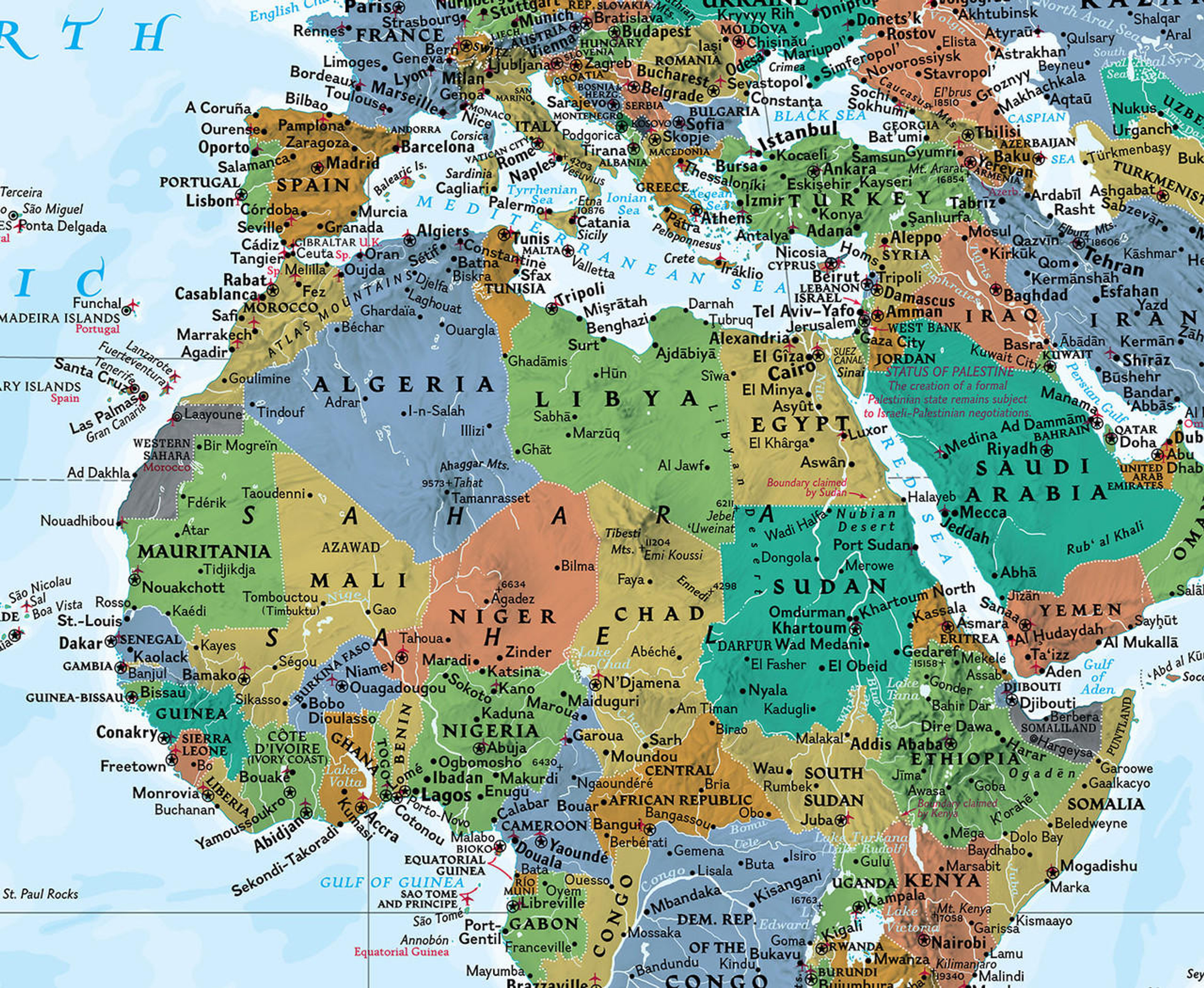地図・旅行ガイド National Geographic on Assignment USA National Geographic United States Map (folded with flags and