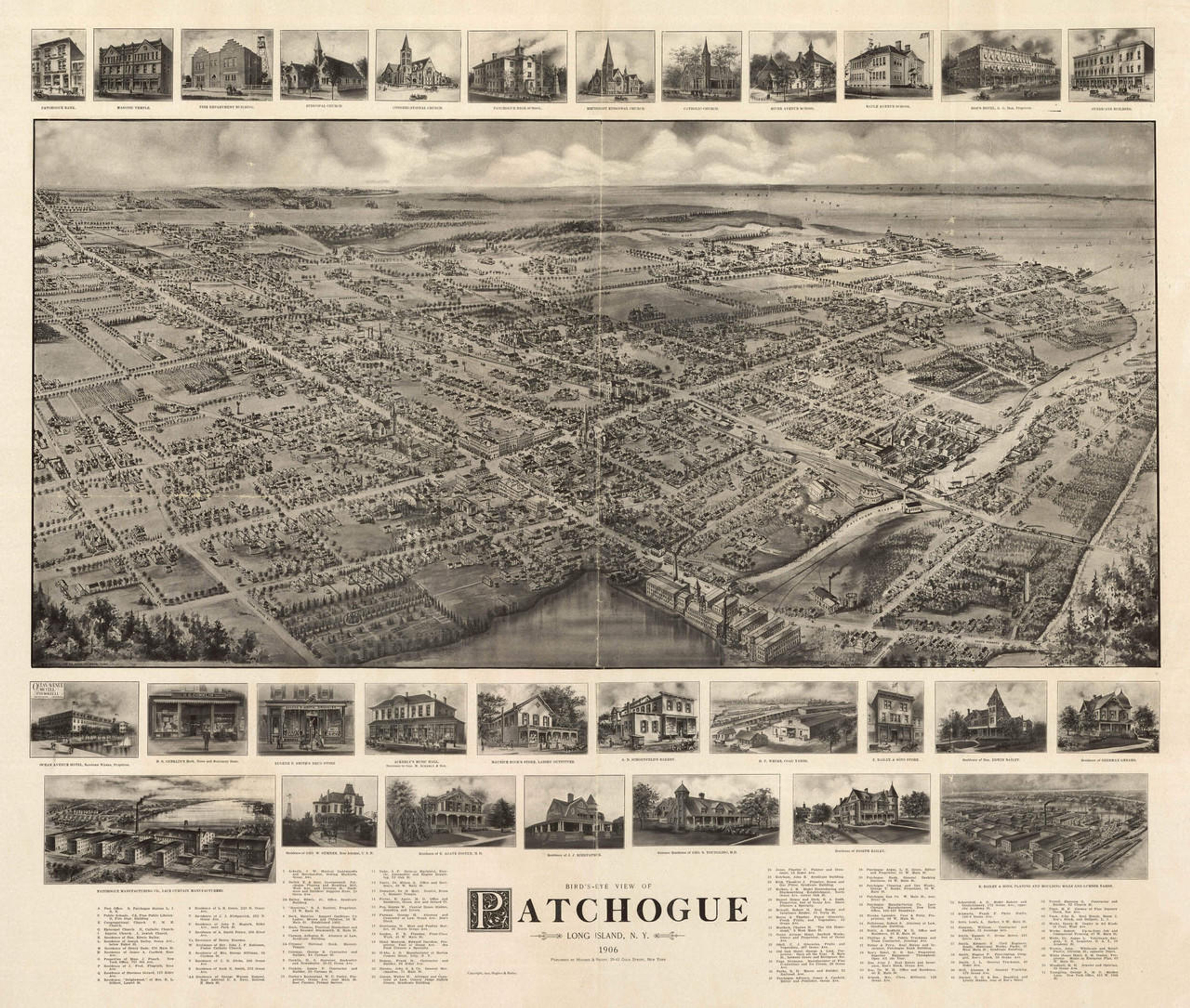 Historic Map Patchogue NY 1906 World Maps Online