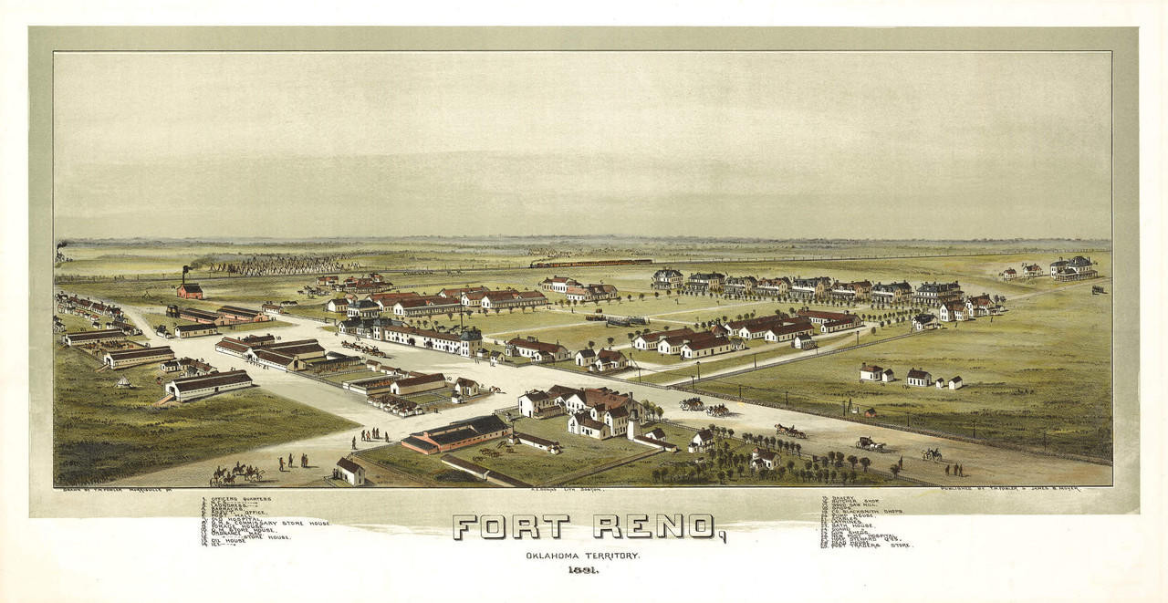 Historic Map - Fort Reno, OK - 1891 | World Maps Online