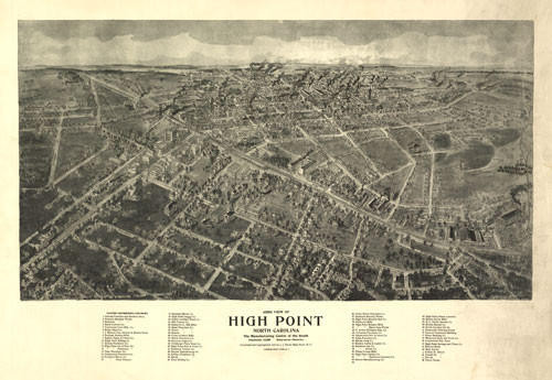 Historic Map High Point, NC 1913 World Maps Online