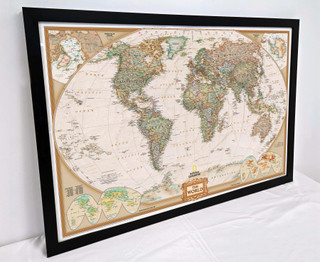 National Geographic World Executive Political Wall Map
