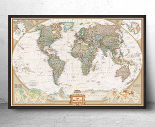  World Executive Political Wall Map | National Geographic