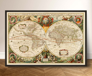 Old World Map - 1641 - Antique Fine Art Reproduction Print