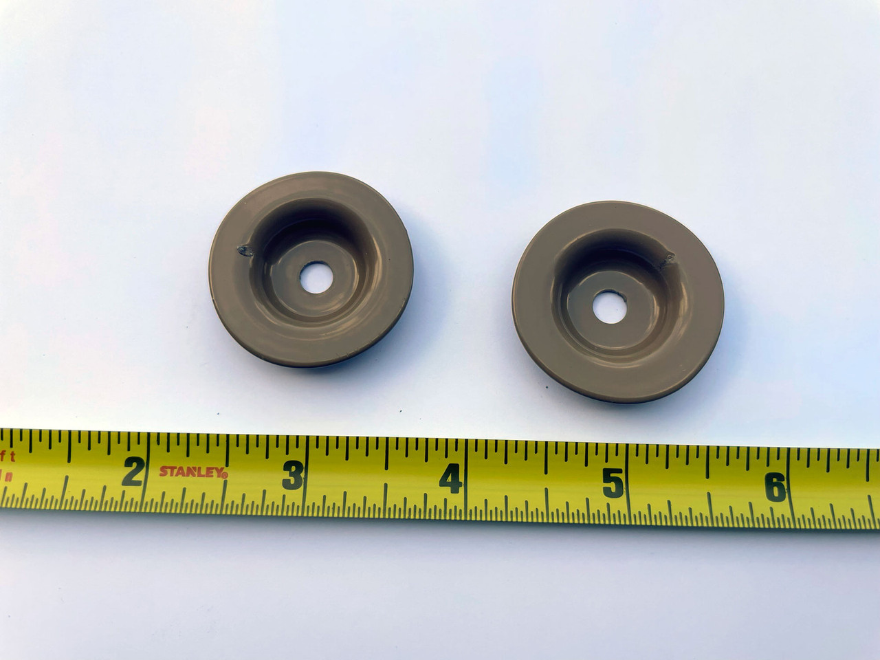 Spring Roller map mounting hardware - button mounts - brown