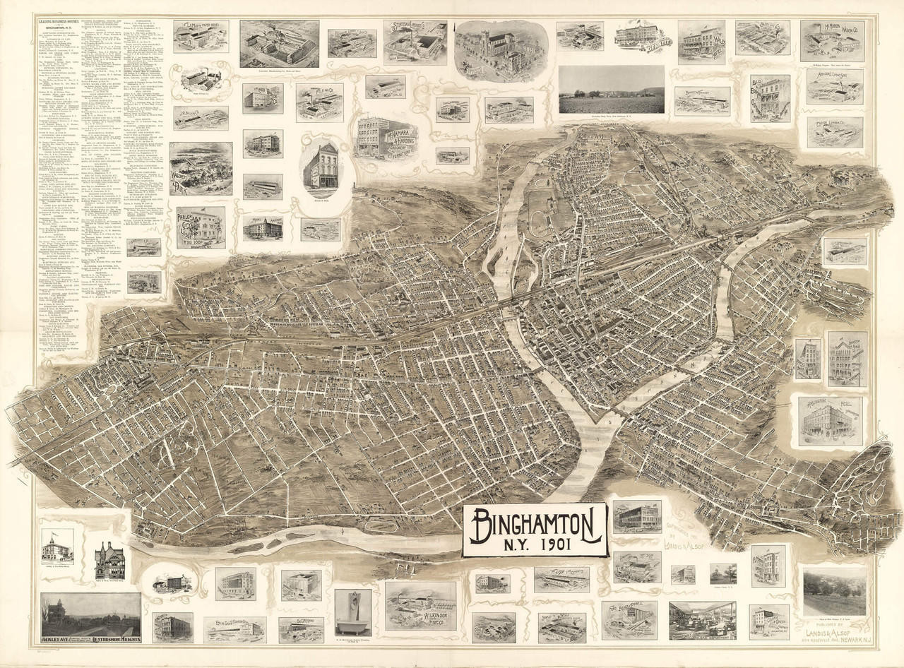 Historic Map - Binghamton, NY - 1901, image 1, World Maps Online