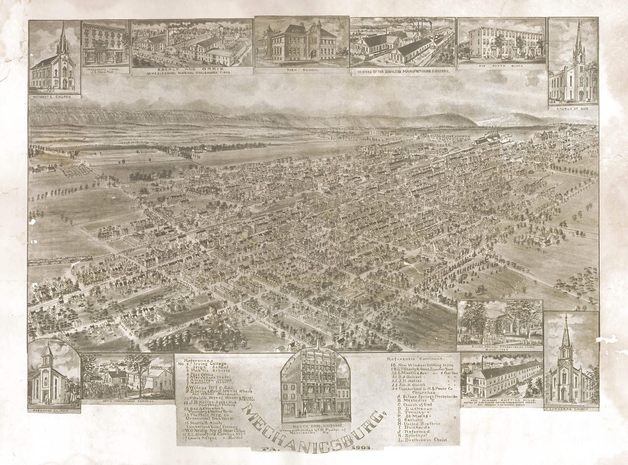 Historic Map - Mechanicsburg, PA - 1903, image 1, World Maps Online