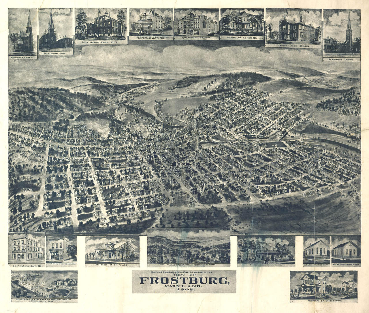 Historic Map - Frostburg, MD - 1905, image 1, World Maps Online