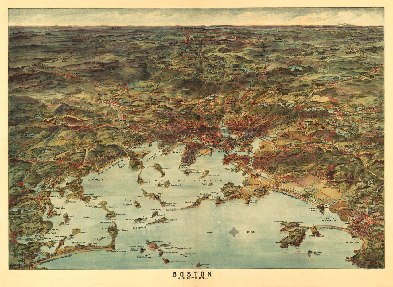 Historic Map - Boston, MA - 1905, image 1, World Maps Online