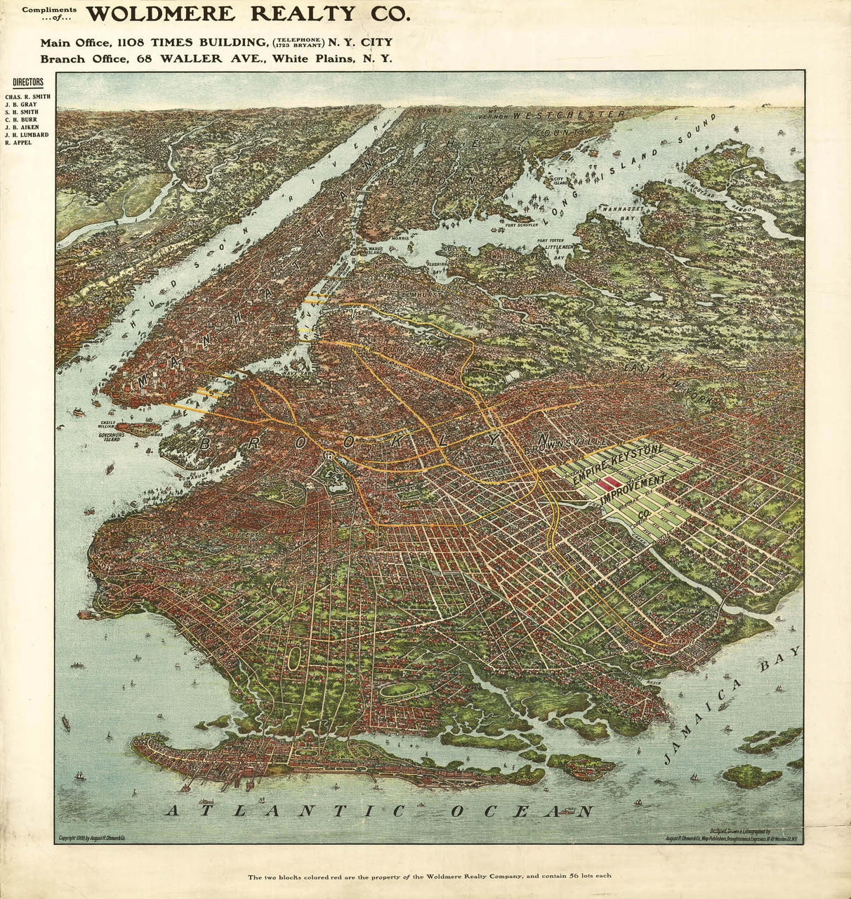 Historic Map - Brooklyn, NY - 1908, image 1, World Maps Online