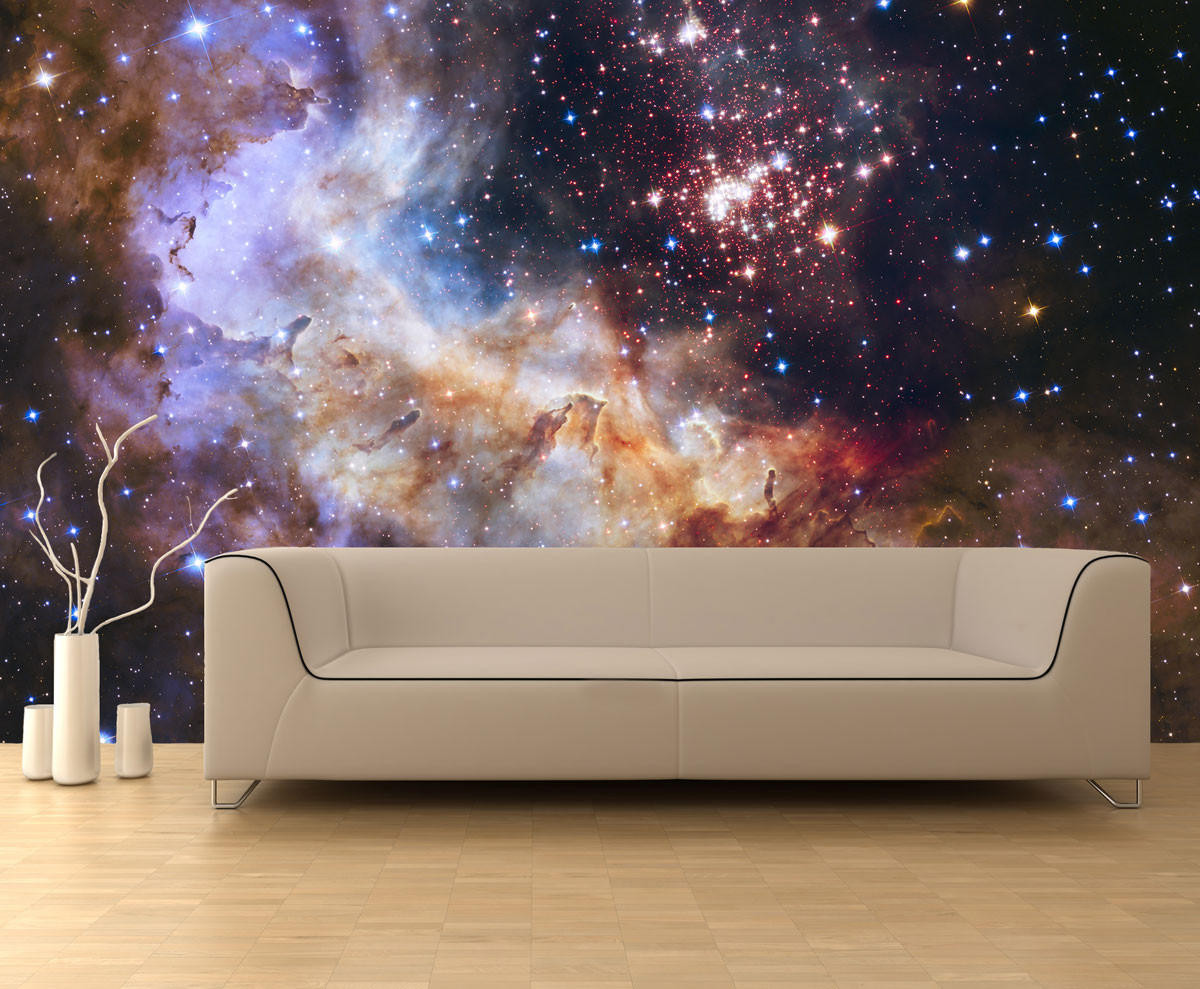 Westerlund 2 Star Cluster Space Wall Mural, image 1, World Maps Online
