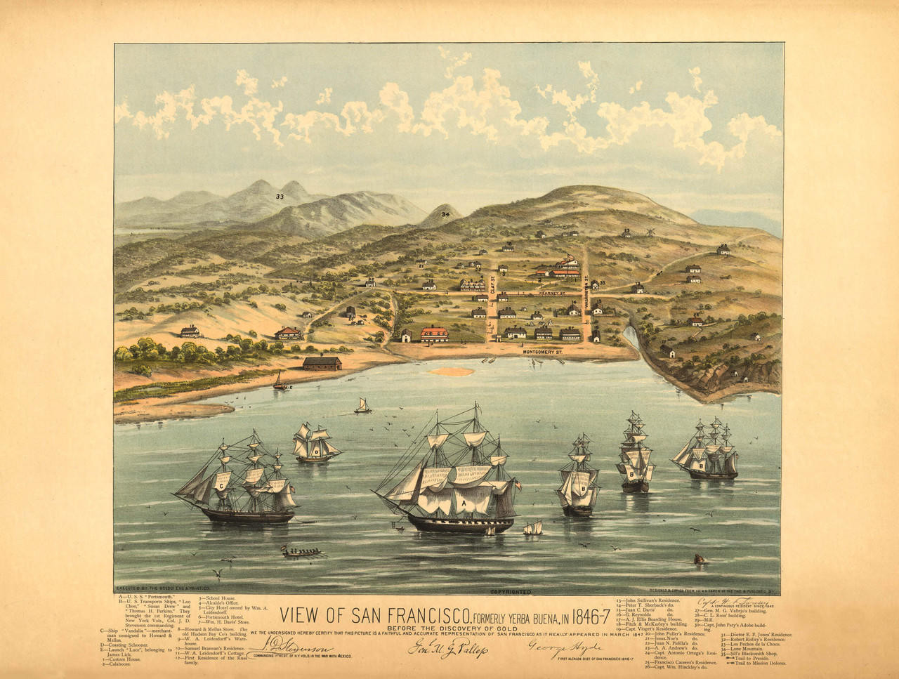 Historic Map - San Francisco, CA - 1846, image 1, World Maps Online