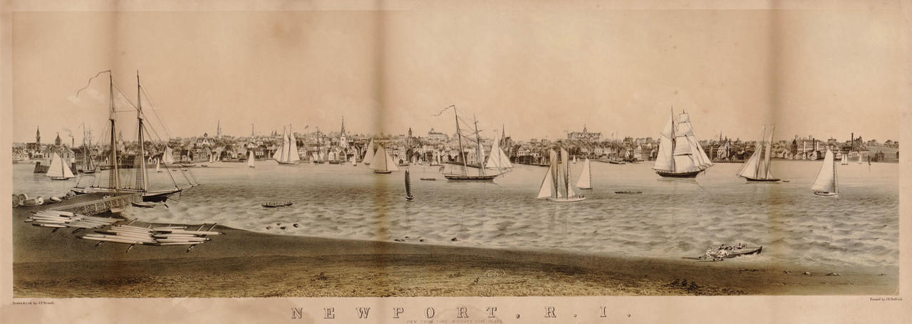 Historic Map - Newport, RI - 1860, image 1, World Maps Online